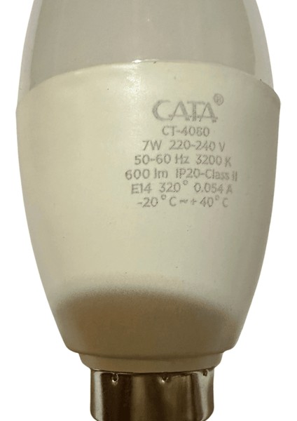 CT-4080 7W 3200K (Günışığı) E14 Duylu LED Kıvrık Buji Ampul (8 Adet)