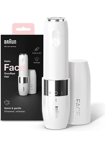 Braun Face Mini Tüy Alma Cihazı Yüz, Yanak, Dudak ve Çene Beyaz fırsatları