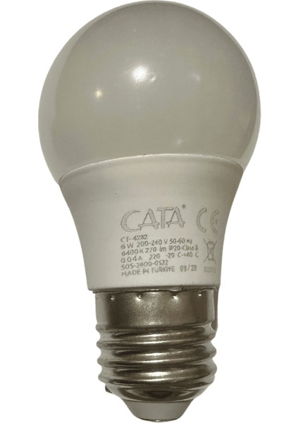 CT-4232 6W 6400K (Beyaz Işık) E27 Duylu LED Ampul
