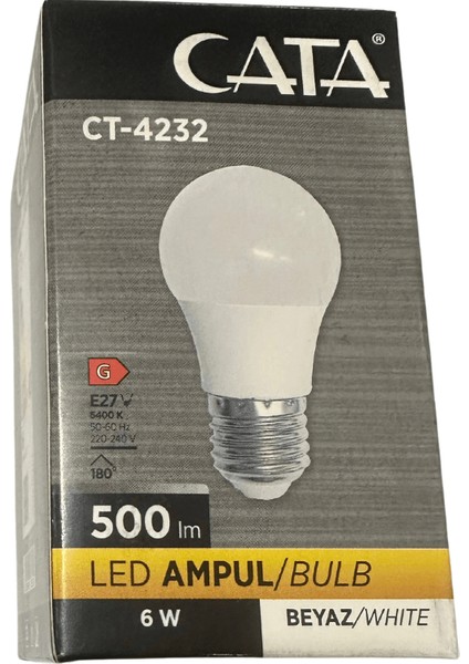 CT-4232 6W 6400K (Beyaz Işık) E27 Duylu LED Ampul fiyatları