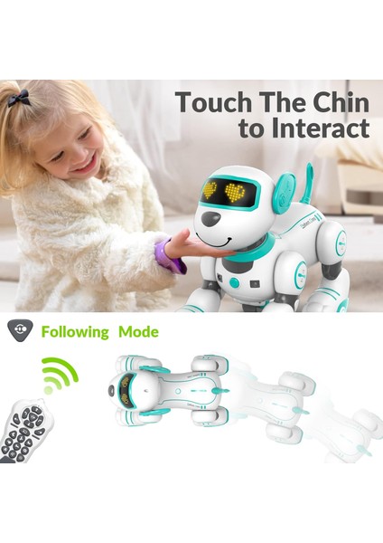 Programlanabilir Uzaktan Kumandalı Robot Köpek - Turkuaz
