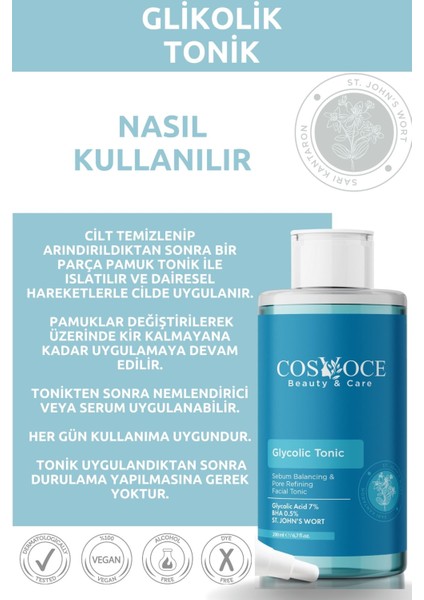 Canlandırıcı Glikolik Asit Tonik 200 ml fiyatları