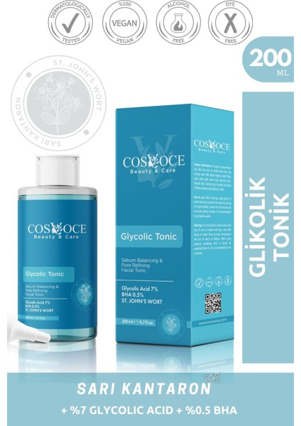 Canlandırıcı Glikolik Asit Tonik 200 ml