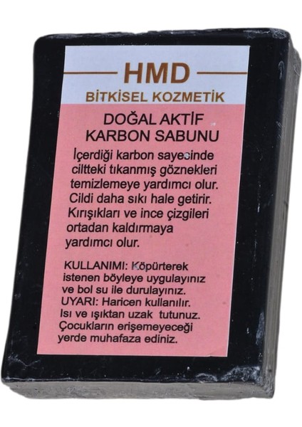 Bitkisel Aktif Karbon Sabunu 100 gr %100 Doğal