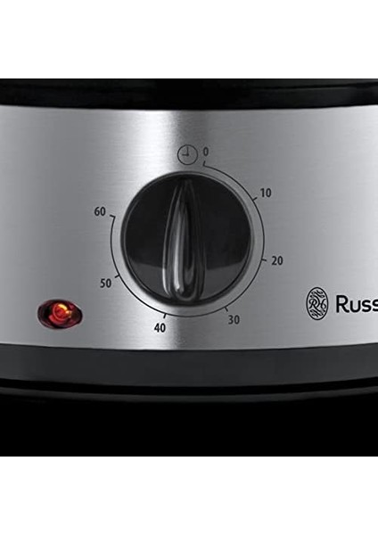 Russell Hobbs Buharlı Pişirici, Çoklu Pişirme, 800 W, 9 Litre, 3 Bölmeli Tepsi, Paslanmaz Çelik