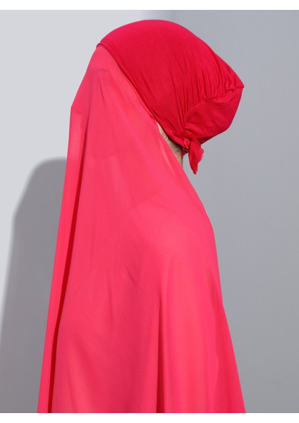 ST103-BONELİ Şifon Oval Eşarp 62 Pers Gülü - Gül- Ecardin modelleri