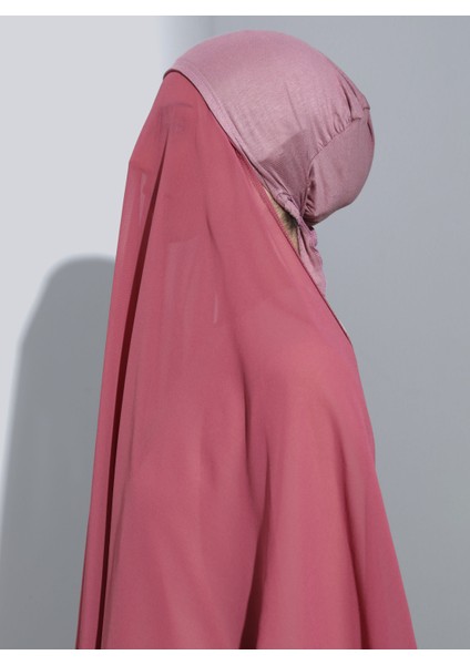 ST103-BONELİ Şifon Oval Eşarp 55 Bögürtlen - Gul Kurusu - Ecardin fırsatları