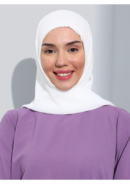 ST111-HİJABLI Şifon Oval Eşarp 05 Krem - Krem - Ecardin fırsatları