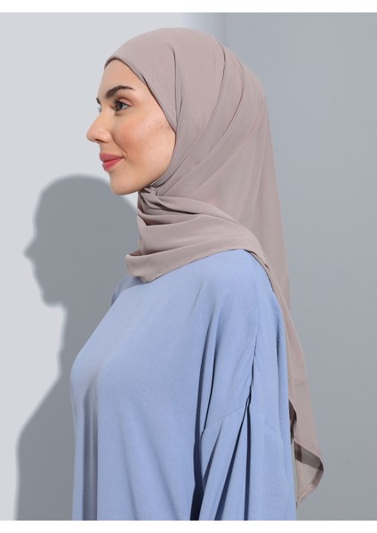 ST103-BONELİ Şifon Oval Eşarp 10 Açık Vizon- Açık Vizon - Ecardin fiyatları