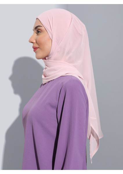ST103-BONELİ Şifon Oval Eşarp 56 Açık Pudra - Pudra - Ecardin fiyatları