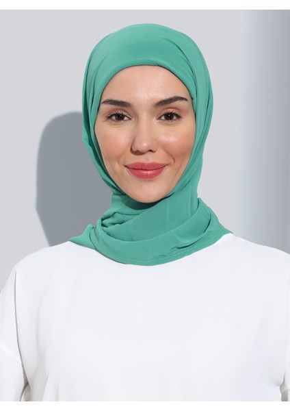 ST103-BONELİ Şifon Oval Eşarp 72 Su Yeşili - Su Yeşili - Ecardin fırsatları