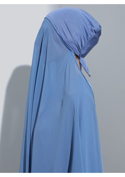 ST103-BONELİ Şifon Oval Eşarp 42 Kot Mavi - Mavi - Ecardin fiyatları