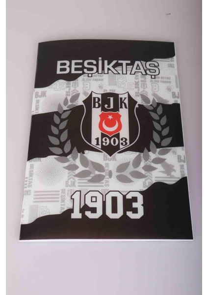 LİSANSLI BEŞİKTAŞ ÇİZGİLİ A4 PP KAPAK 60 YAPRAK DEFTER