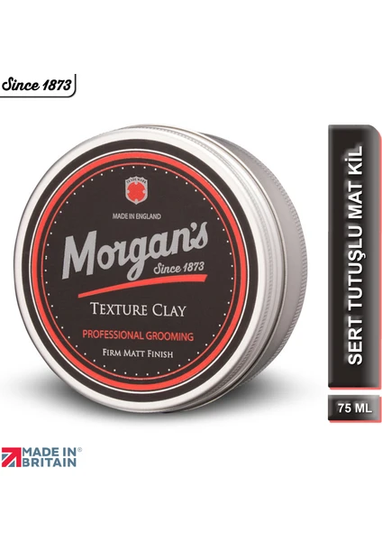 Morgan's Pomade Texture Clay Firm Matt Finish - Doku Veren Sert Saç Şekillendirme Kili 75 ml