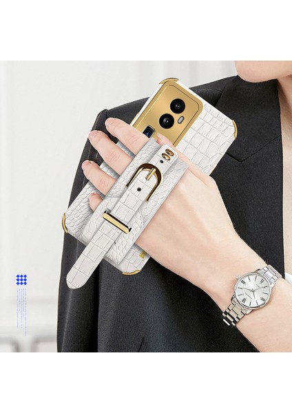 Oppo RENO10 Pro+ 5g Elektraplatma Telefon Kapağı Pu Deri+ Tpu Kılıfı ile Kickstand (Yurt Dışından) fiyatları