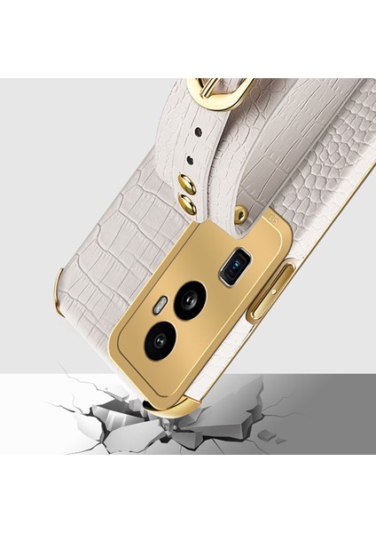 Oppo RENO10 Pro+ 5g Elektraplatma Telefon Kapağı Pu Deri+ Tpu Kılıfı ile Kickstand (Yurt Dışından) fırsatları