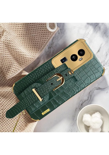 Oppo RENO10 Pro+ 5g Elektraplatma Telefon Kapağı Pu Deri+ Tpu Kılıfı ile Kickstand (Yurt Dışından) indirimleri
