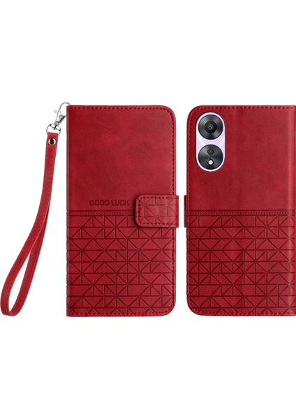 Oppo A58 5g / A78 5g Mikrofiber Deri Cüzdan Stand Telefon Kapağı (Yurt Dışından)