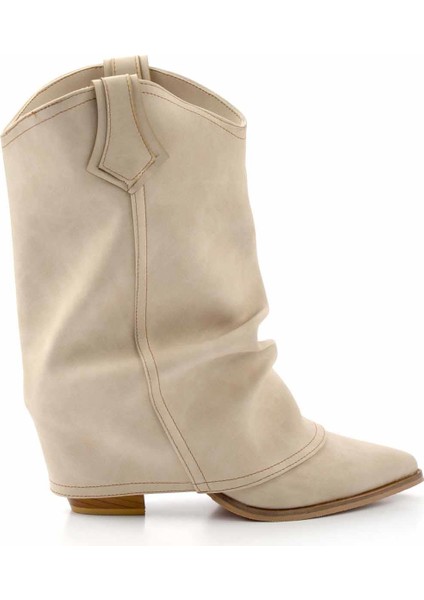 Mat Bej Kadın Bot & Bootie K02140202309
