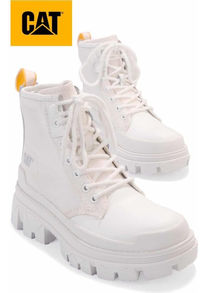 White Leather Kadın Bot & Bootie CAT0111121603