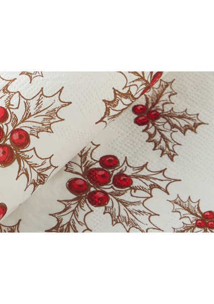 Yılbaşı Christmas Coco Kağıt 20'li Kağıt Peçete 33X33 cm Kırmızı modelleri