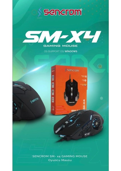 Sm-X4 Oyuncu Mouse