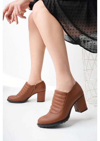 Taba Cilt Kadın Ayakkabı