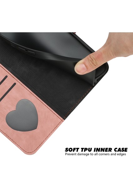 Uyumlu iPhone 13 Pro Max Askılı ve Stand Fonksiyonlu Cüzdan Kapaklı Kılıf Pu Deri Kart Tutucu (Yurt Dışından)