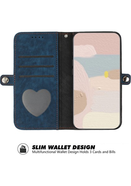 Uyumlu Galaxy S21 Plus Askılı ve Stand Fonksiyonlu Cüzdan Kapaklı Kılıf Pu Deri Kart Tutucu (Yurt Dışından)