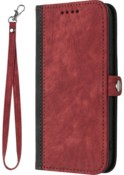 Uyumlu Xiaomi Redmi Note 9 Askılı ve Stand Fonksiyonlu Cüzdan Kapaklı Kılıf Pu Deri Kart Tutucu (Yurt Dışından) fiyatları