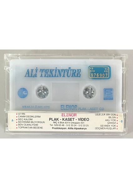 Ali Tekintüre Canım Dediklerim Kaset (Orjinal Dönem Baskı 2.el) fiyatları