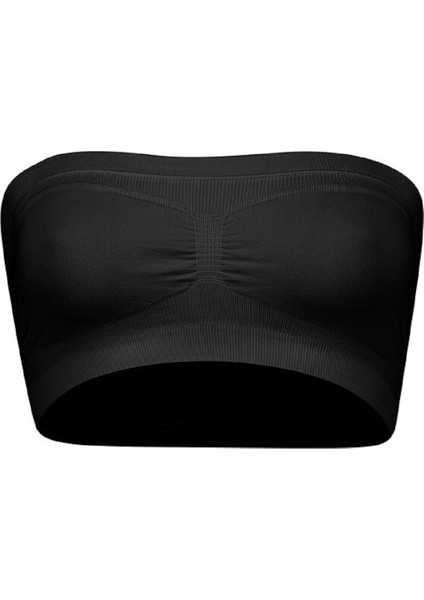 4 Adet, Desteksiz, Likralı, Kapsız, Balensiz, Straplez (Askısız) Kadın Büstiyer Sütyen