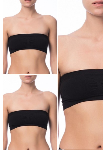 4 Adet, Desteksiz, Likralı, Kapsız, Balensiz, Straplez (Askısız) Kadın Büstiyer Sütyen fiyatları