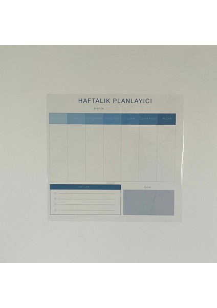 Mavi Haftalık Planlayıcı 46X48 Akıllı Kağıt Tahta fırsatları