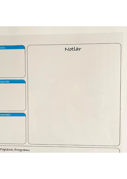 Haftalık Planlayıcı Yapışkansız Statik Tutunabilir 56X70 Akıllı Kağıt Tahta