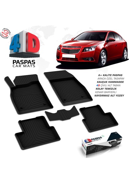 Chevrolet Cruze 4D Havuzlu Paspas 2009-2019 A+ Kalite