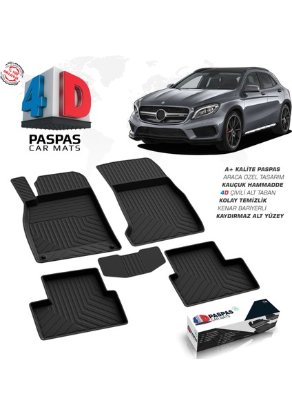 Mercedes Gla Serisi X156 4D Havuzlu Paspas 2013-2020 A+ Kalite