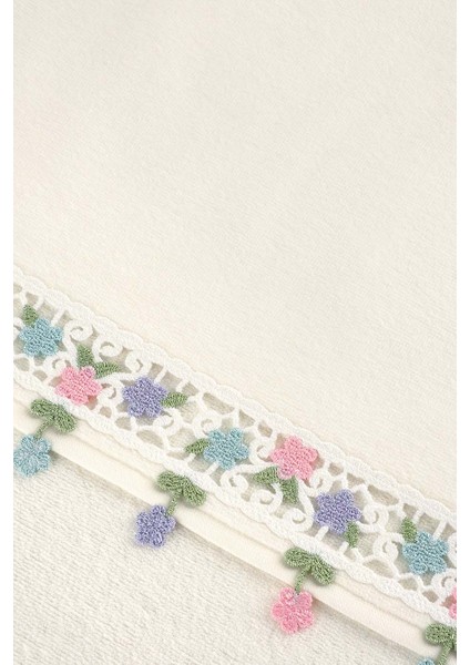 Alya Kadıfe Nakıslı Çeyız Havlusu Krem 30X50 fiyatları