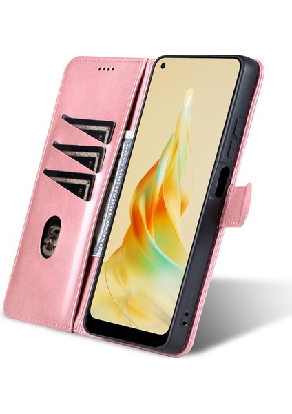 Oppo Reno8 T 5g / A1 Pro 5g Deri Deri Anti-Çizelge Cep Telefonu Kılıf Flip Stand Cüzdan Kapağı (Yurt Dışından) modelleri