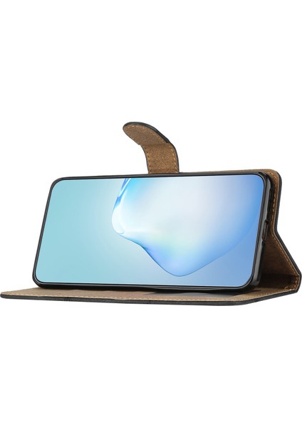 Oppo A78 4g Cüzdan Telefon Kılıfı Stand Pu Derisi Çılgın At Doku Baskılı Çizgiler Kapak (Yurt Dışından) modelleri