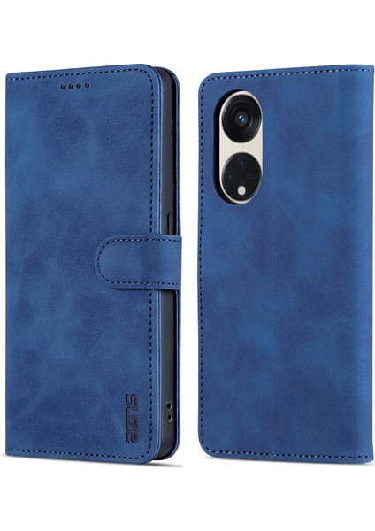 Oppo Reno8 T 5g / A1 Pro 5g Deri Deri Anti-Çizelge Cep Telefonu Kılıf Flip Stand Cüzdan Kapağı (Yurt Dışından)