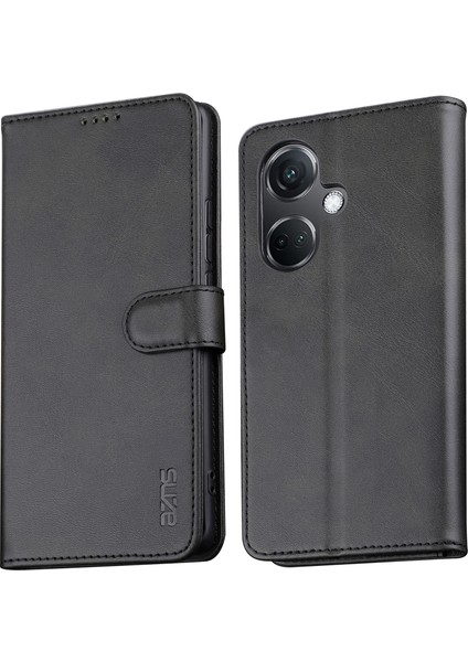 Oneplus Nord Ce3 5g / Oppo K11 5g Pu Deri Cep Telefon Kılıf Slim Fit Kabuk Stand Cüzdan Telefon Kapağı (Yurt Dışından)