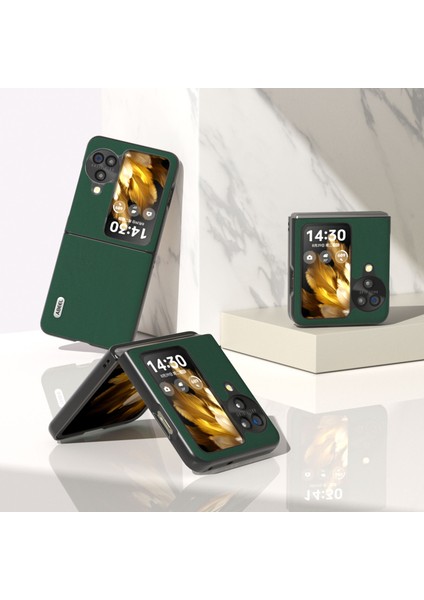 Oppo Find N3 Flip 5g Ipeksi Duygu Şok Geçirmez Kapak Gerçek Inek Deri Kaplamalı Pc Telefon Kılıfı (Yurt Dışından) fiyatları
