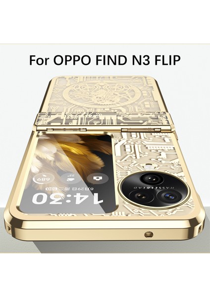 Oppo Find N3 Flip 5g Kılıf Hinde Koruma Pc Galvanik Kapak Mekanik Legend Serisi (Yurt Dışından)