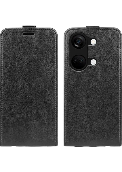 Oneplus Nord 3 5g Dikey Flip Pu Deri Koruyucu Telefon Kılıf Kart Yuvası Cep Telefonu Kapağı (Yurt Dışından)