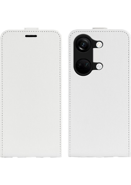 Oneplus Nord 3 5g Dikey Flip Pu Deri Koruyucu Telefon Kılıf Kart Yuvası Cep Telefonu Kapağı (Yurt Dışından)