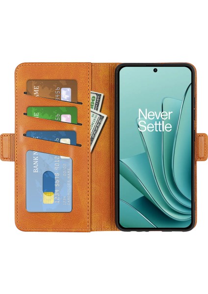 Oneplus Nord 3 5g Buzağı Dokusu Stand Kapağı, Pu Deri + Tpu Cüzdan Telefon Kılıfı (Yurt Dışından)