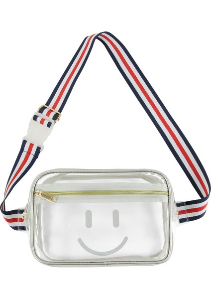 Trendy Yaz Pvc Şeffaf Görünür Bel Erkek ve Kadın Stadyum Ayarlanabilir Omuz Askısı Açık Crossbody Göğüs Çantası (Yurt Dışından)