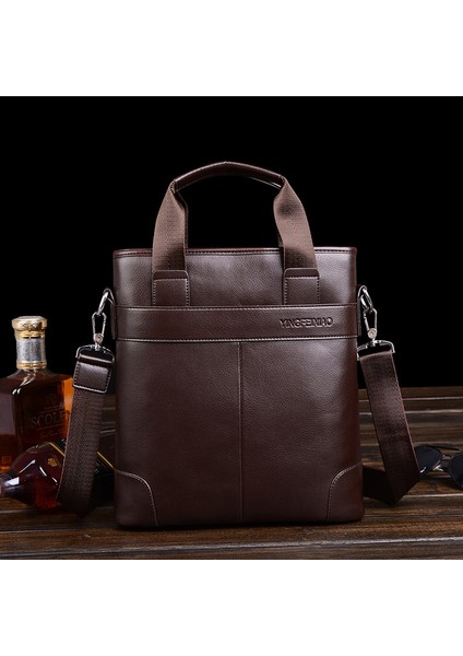 Iş Erkek Moda Taşınabilir Crossbody Omuz Erkek Evrak Çantası (Yurt Dışından)