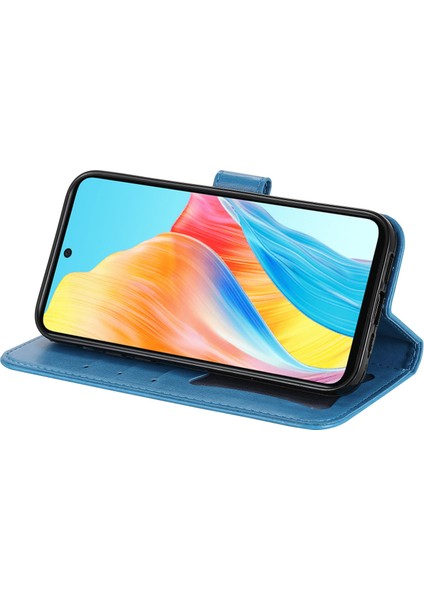 Oppo A58 4g Cüzdan Stand Kapağı, Çizgiye Karşı Çiçek Kavrama Pu Deri Deri Cüzdan Telefon Kılıfı (Yurt Dışından) fırsatları